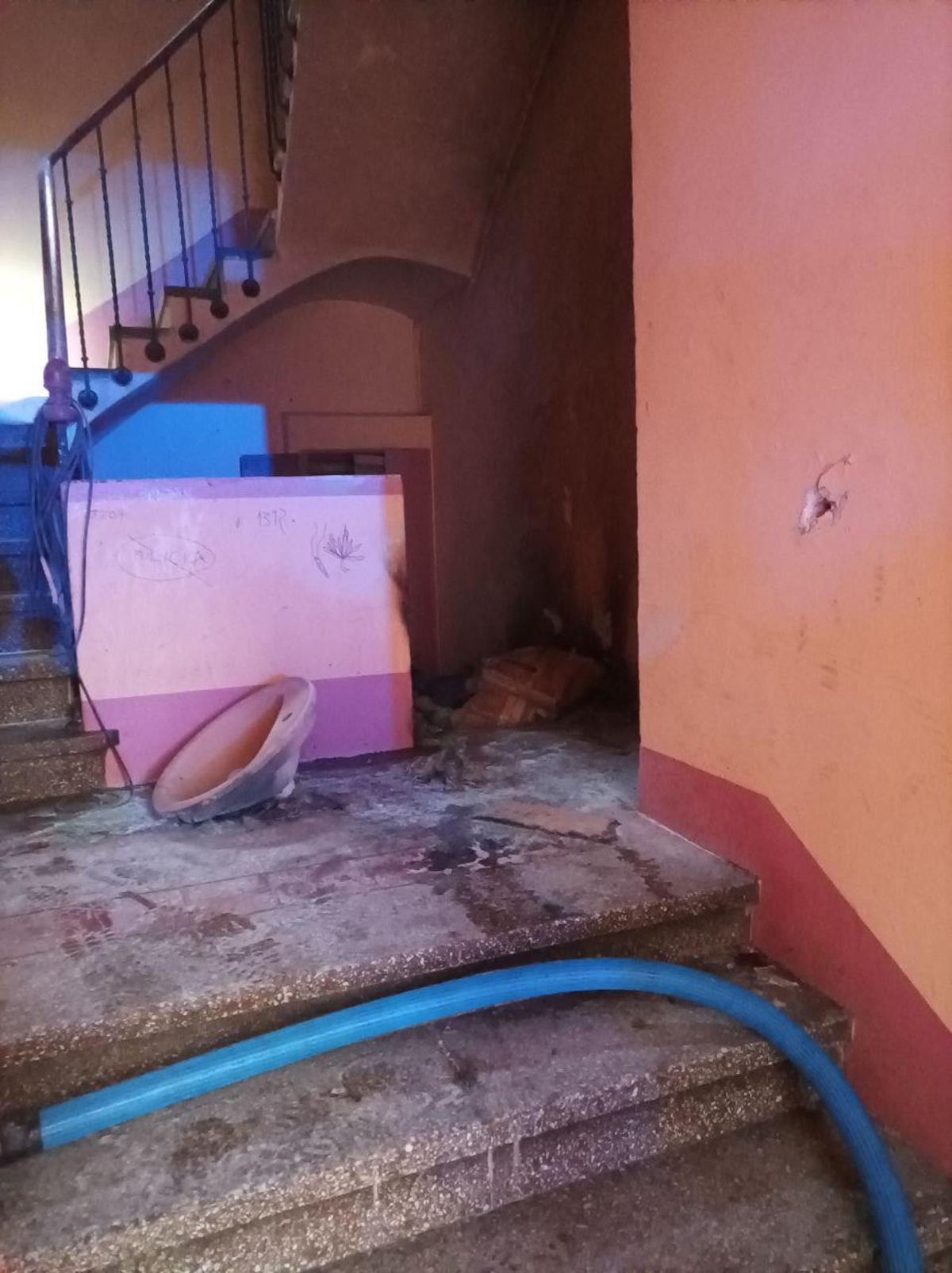 En imágenes: Detenido un hombre en Gijón acusado de provocar un incendio en El Coto