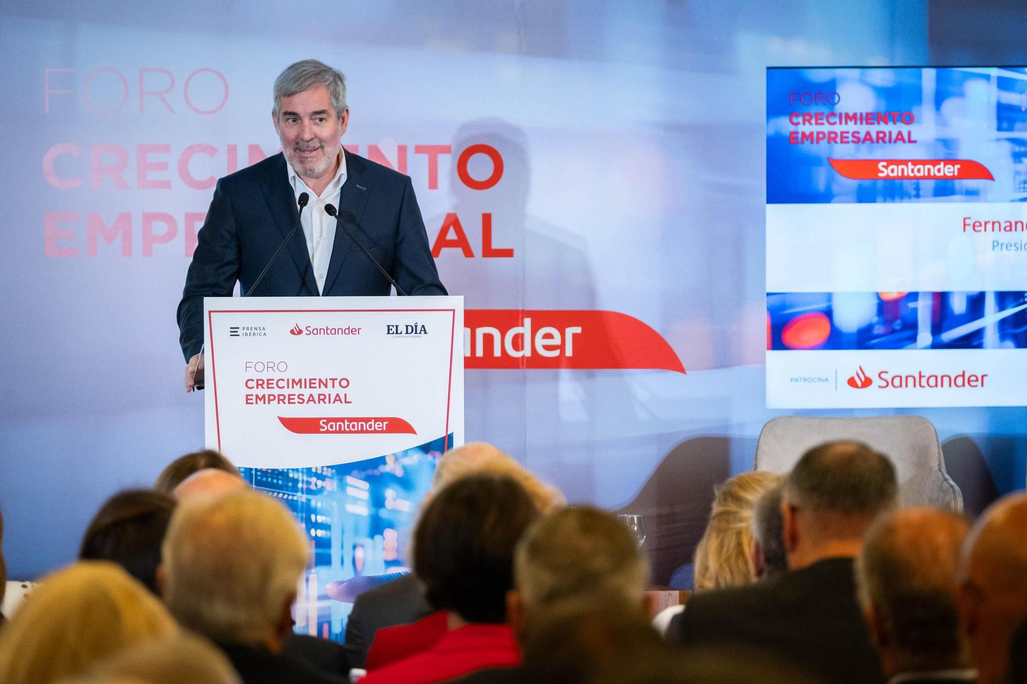 Foro 'Crecimiento empresarial' de EL DÍA y Banco Santander