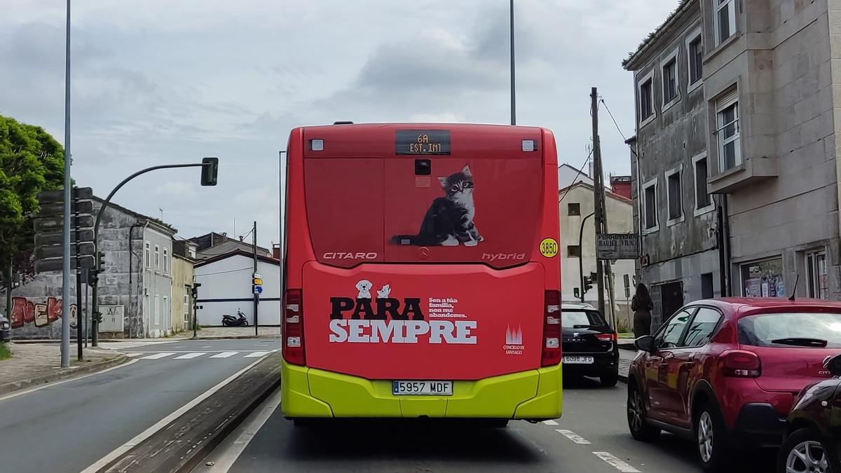 A Campaña será visible nalgún dos buses urbanos