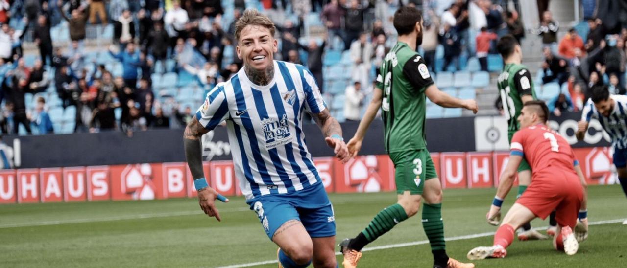 Brandon Thomas ha sido el máximo goleador del Málaga CF esta temporada con nueve goles en LaLiga SmartBank. | GREGORIO MARRERO
