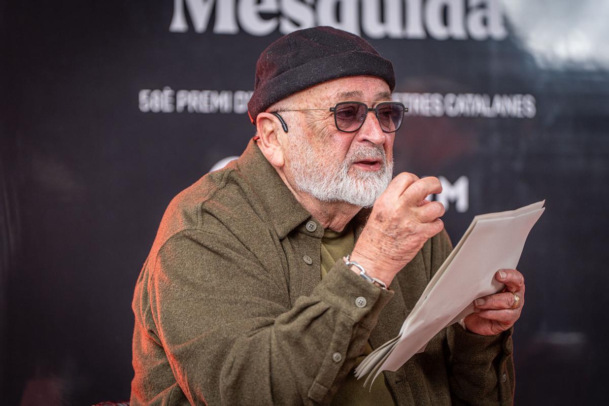 Barcelona 19/03/2026 Cultura. Anuncio de 58è Premi d’Honor de les Lletres Catalanes y rueda de prensa. Biel Mesquida. AUTOR: MANU MITRU