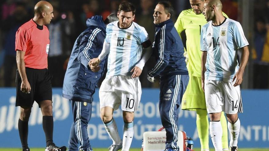 Messi se lesiona: pánico en Argentina