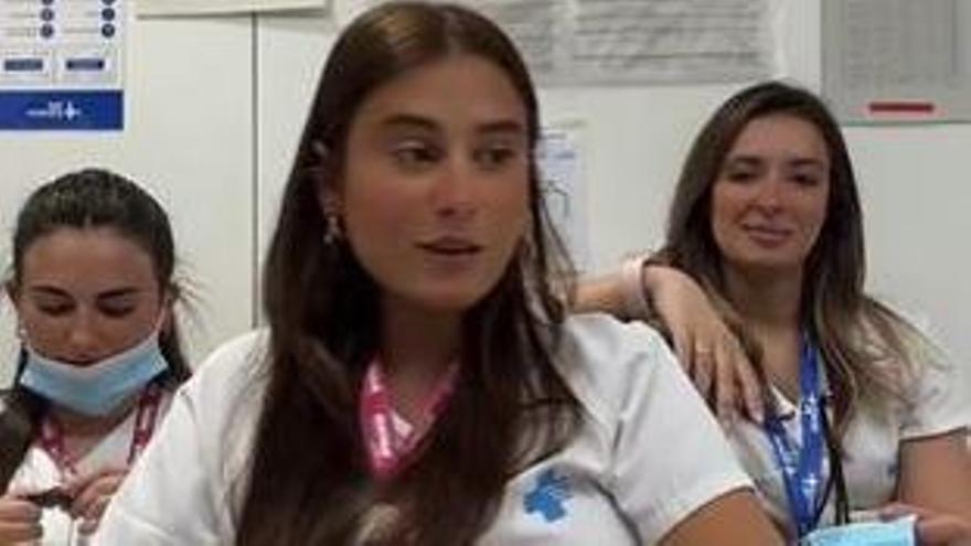 Les tres infermeres de l'hospital Vall d'Hebrón protagonistes del vídeo viral
