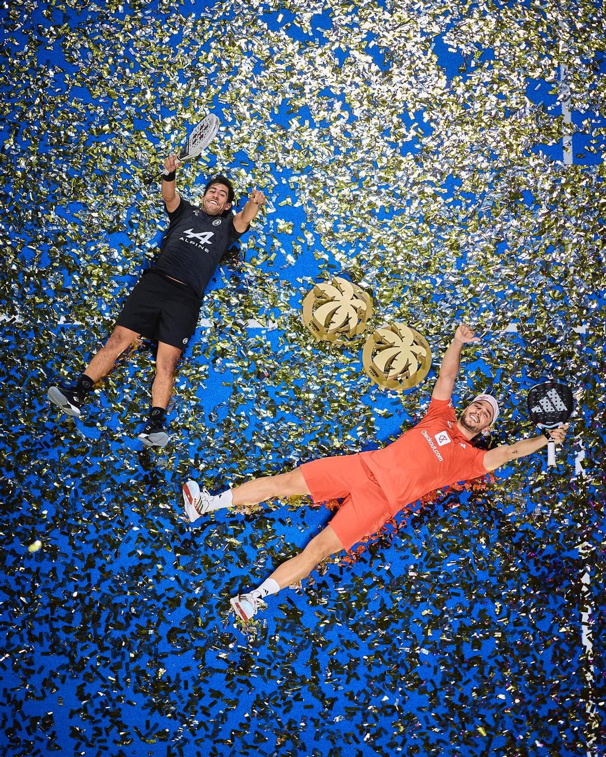 La felicidad de Chingotto y Galán tras ganar en Miami