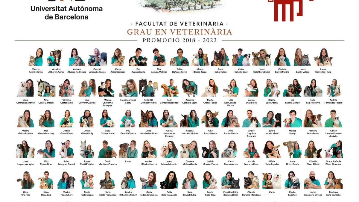 La orla de los estudiantes de Veterinaria de la UAB