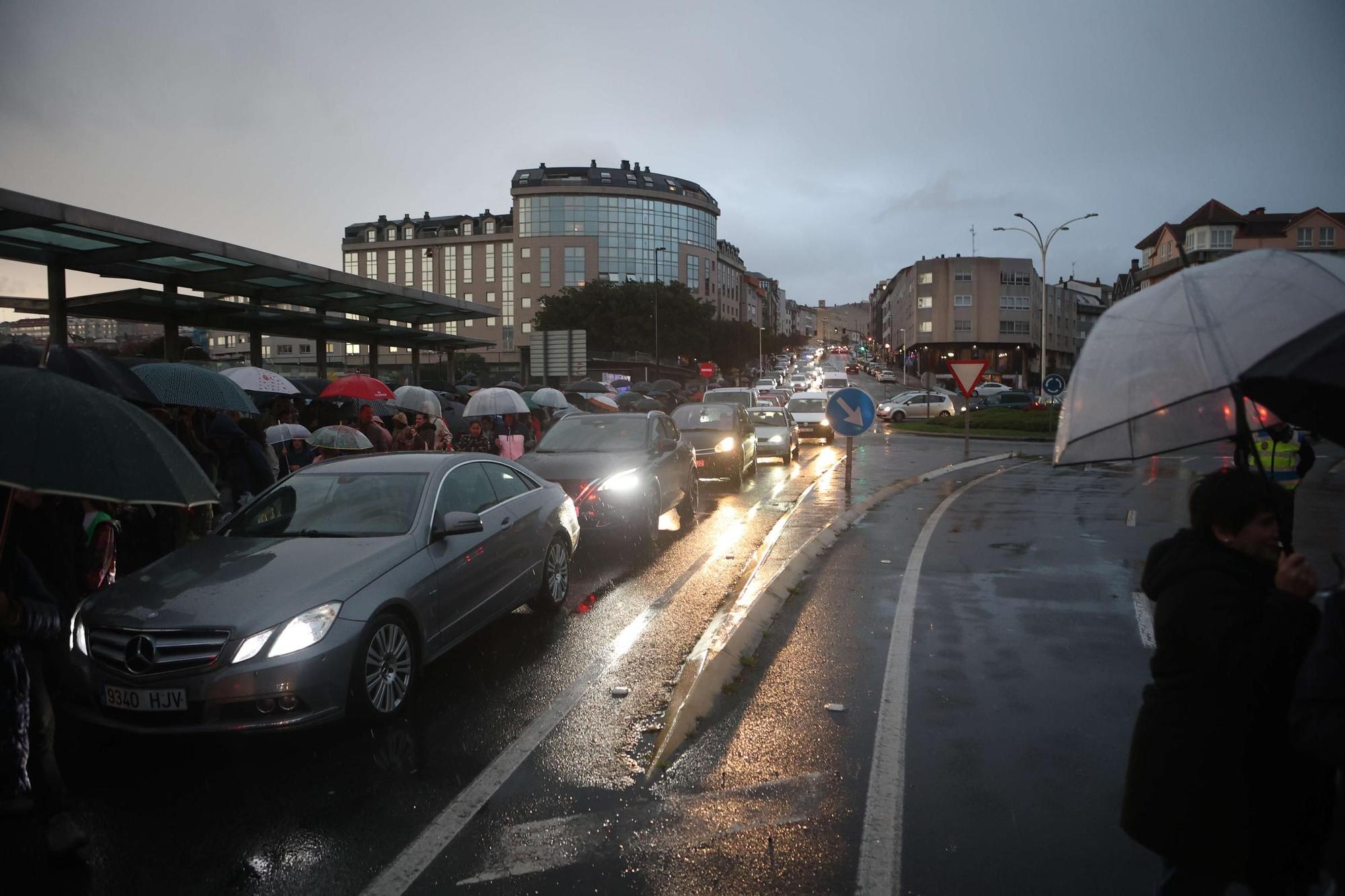 Protesta en O Temple pidiendo más pistas y parques