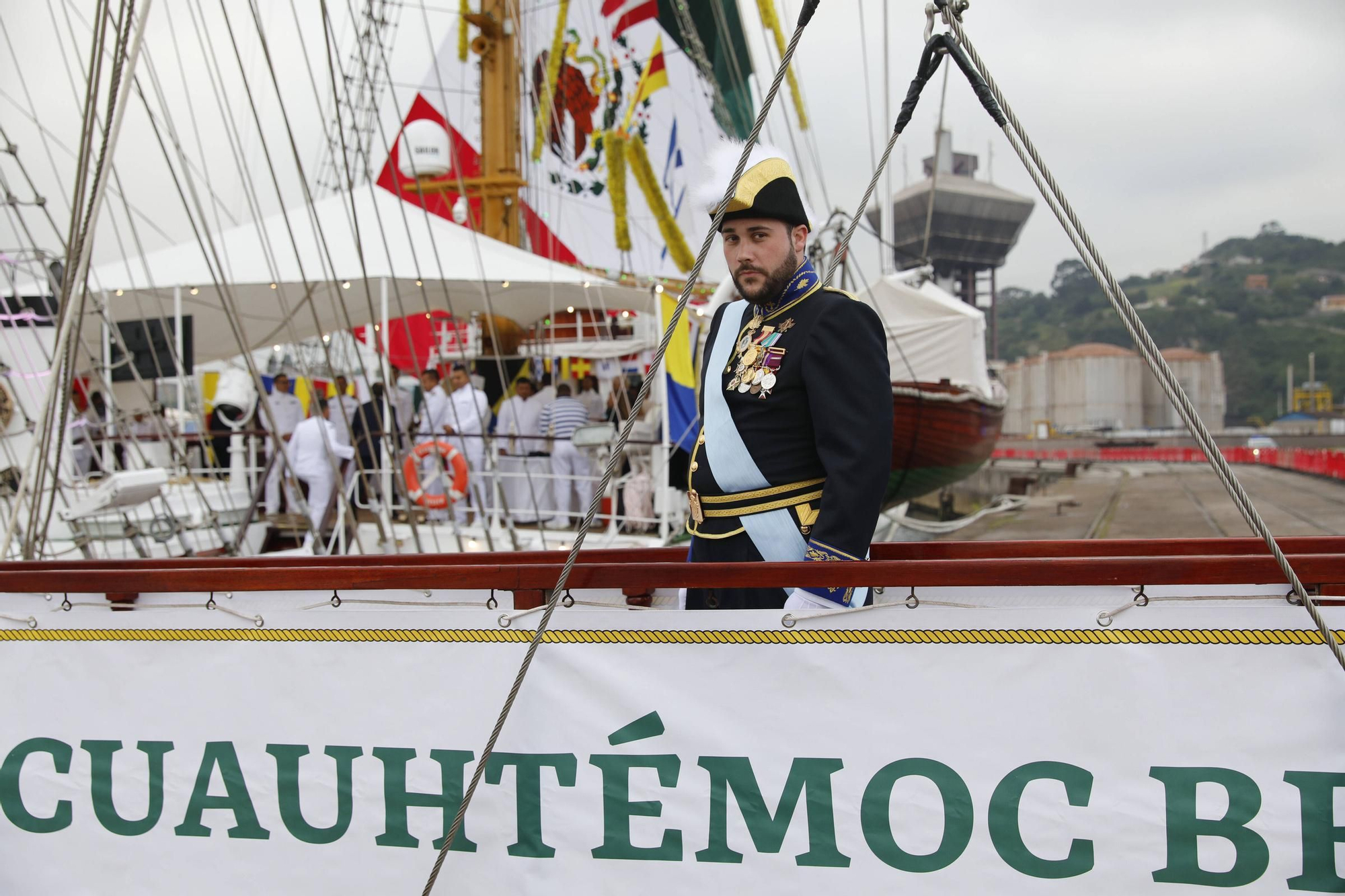 En imágenes: Así es el «Cuauhtémoc», el imponente barco de México que acaba de llegar a Gijón