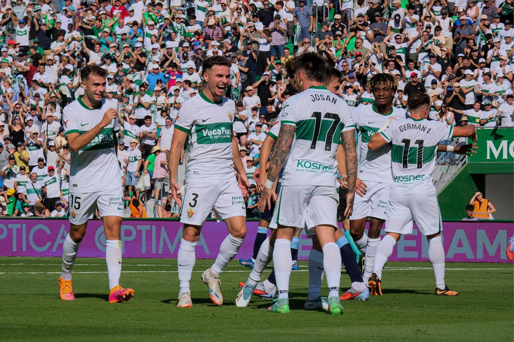 Las imágenes del Elche-Celta