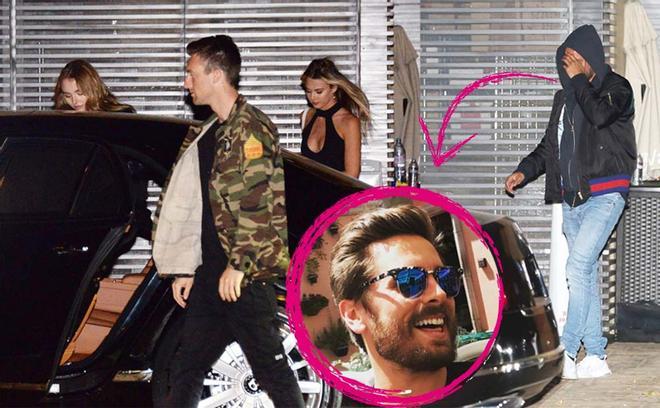 Scott Disick de fiesta con unas rubias