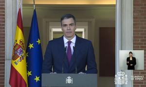 Declaración institucional de Pedro Sánchez