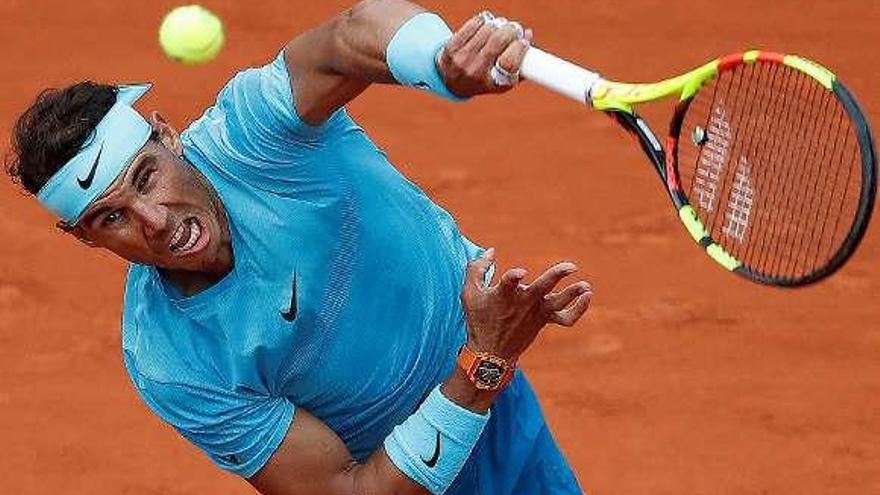 Nadal, en un momento de su partido ante Gasquet.