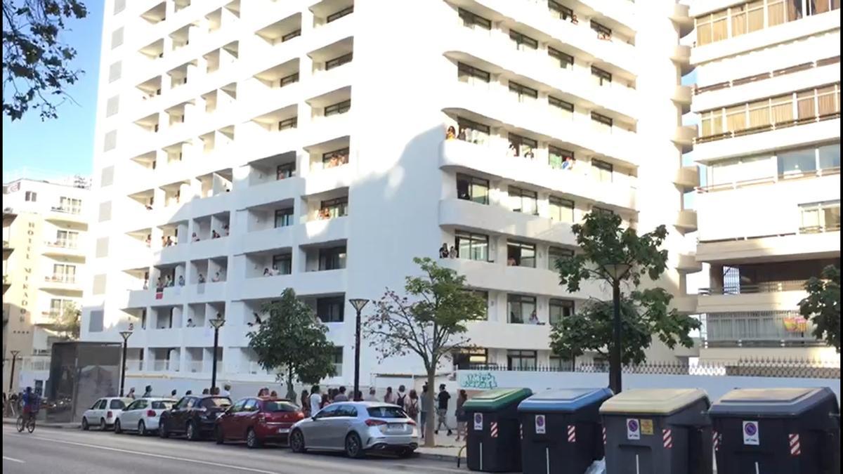 Hotel de Mallorca donde hay estudiantes aislados.