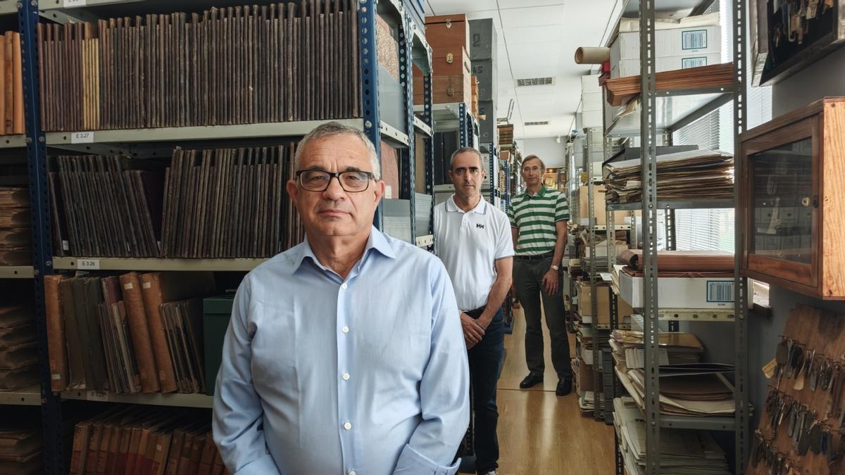 De izquierda a derecha, Manuel Fuente Bayón, Javier de Andrés Suárez y Pedro Lorca Fernández.