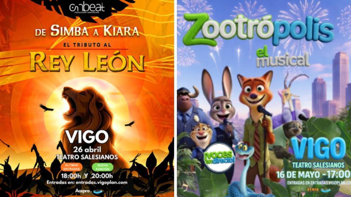 Vigo recibe sobre las tablas a dos propuestas populares del cine infantil.