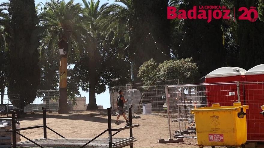 Vídeo | Así se prepara Badajoz para recibir la música en directo de Loquillo, Antonio Orozco y Morad