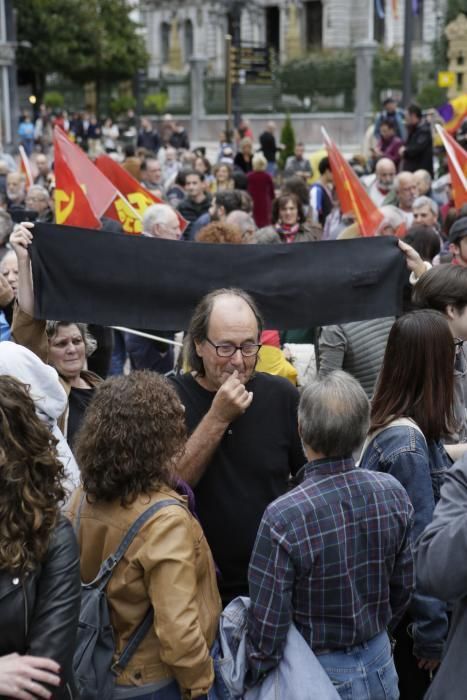 Las protestas en la plaza de La Escandalera