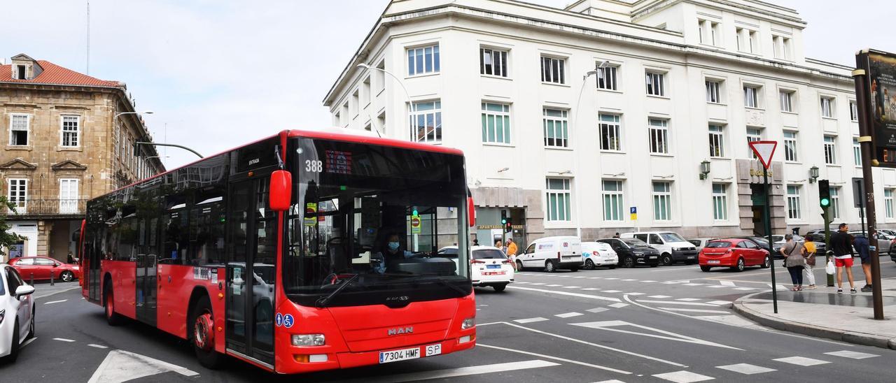 Autobús urbano de A Coruña.
