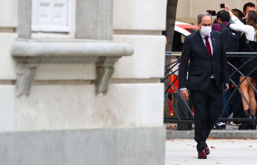 Arribada de Quim Torra al Tribunal Suprem