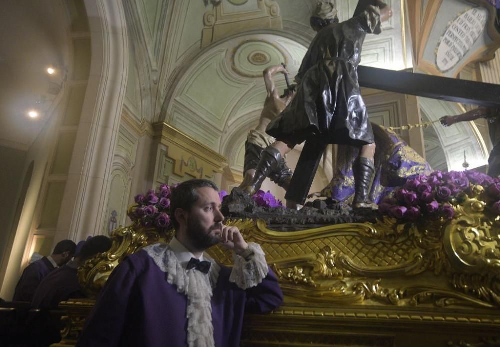 Murcia se queda sin la procesión de los 'salzillos' por la lluvia