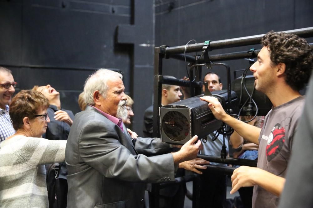 Visita de l'ONCE al Teatre MUnicpal de Girona