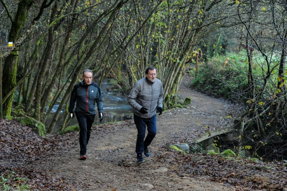 Mariano Rajoy visita la Ruta da pedra e da auga