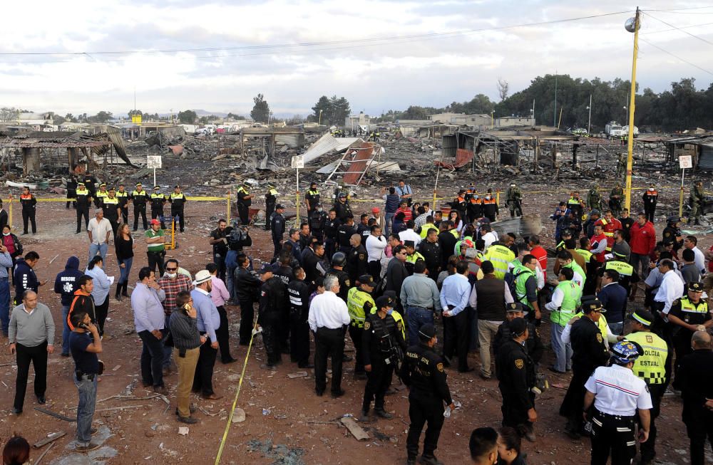 Explosión en un mercado pirotécnico en México