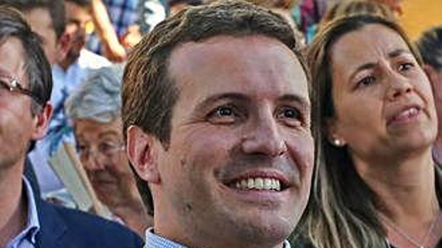 Casado, en un mitin ayer en Aranjuez.