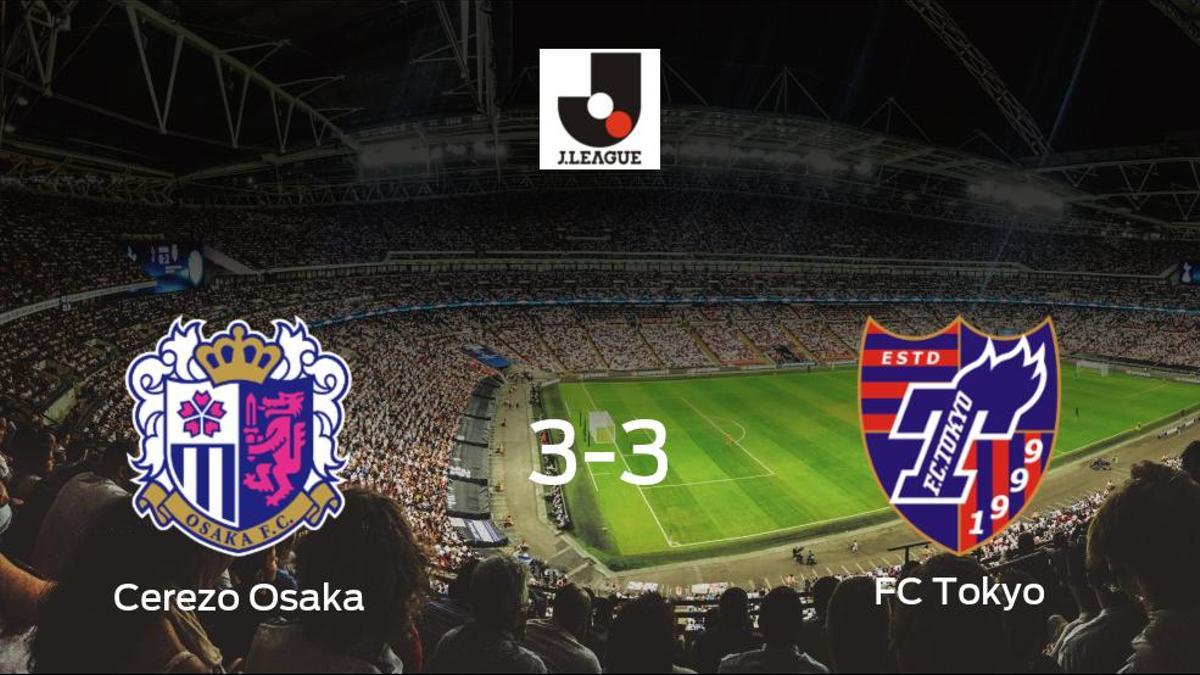 Reparto de puntos entre el Cerezo Osaka y el FC Tokyo (3-3)