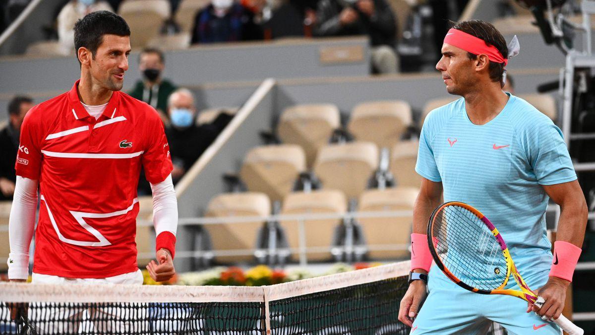 Djokovic y Nadal, en Roland Garros.