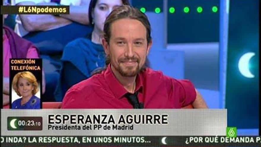 Iglesias debate con Aguirre.