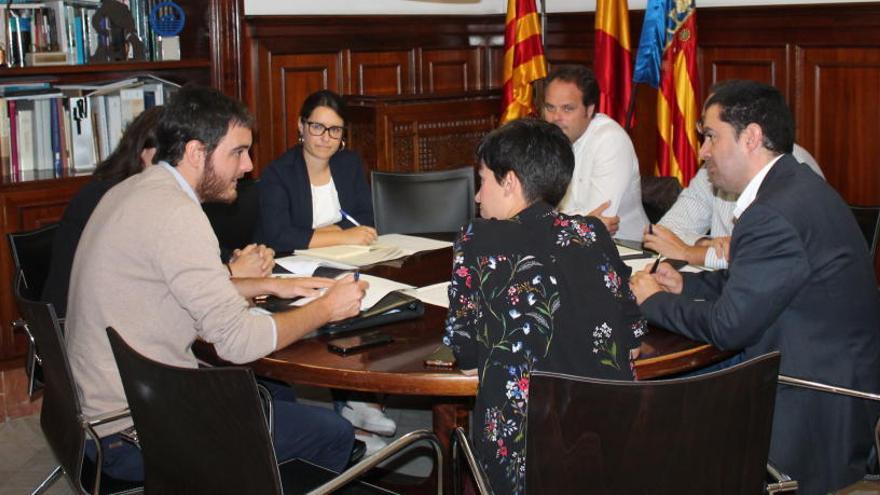 Imagen de la reunión celebrada en el Ayuntamiento