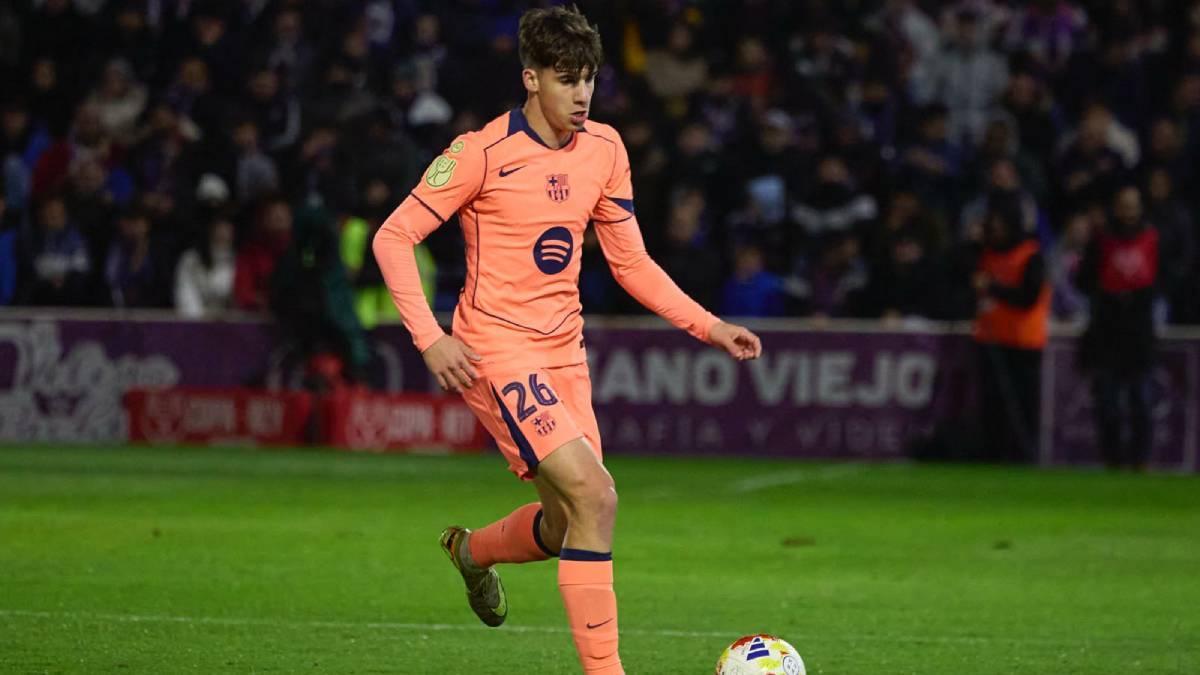 Jofre Torrents, en una imagen del Guadalajara-Barça de Copa