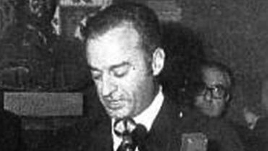 Victorino Anguera en 1969, al tomar posesión como gobernador de Gerona.