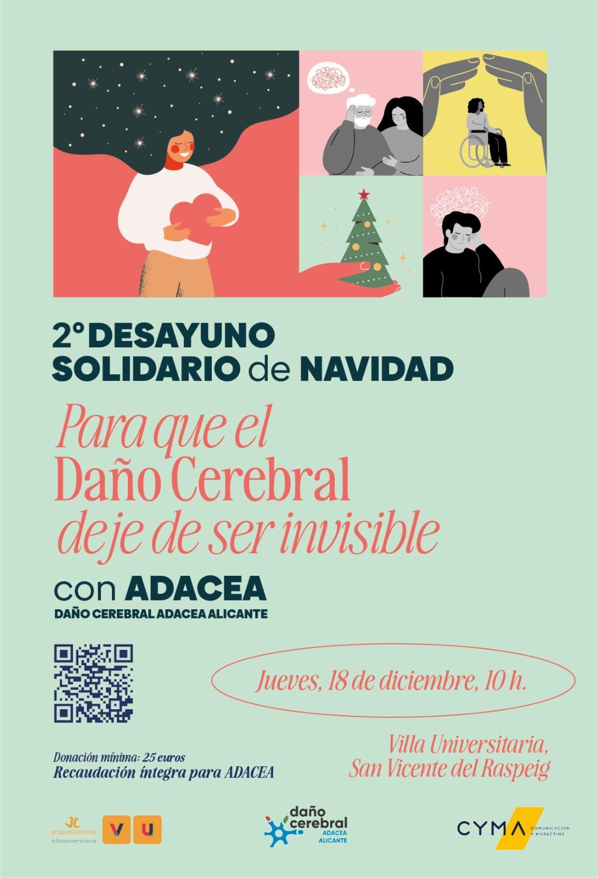 En esta segunda edición se apoyará la labor que realiza Daño Cerebral Adacea Alicante.