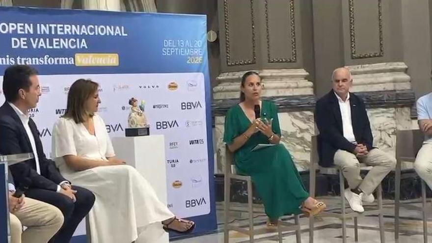 Agradecimientos de Anabel Medina, directora del BBVA Open Internacional Valencia