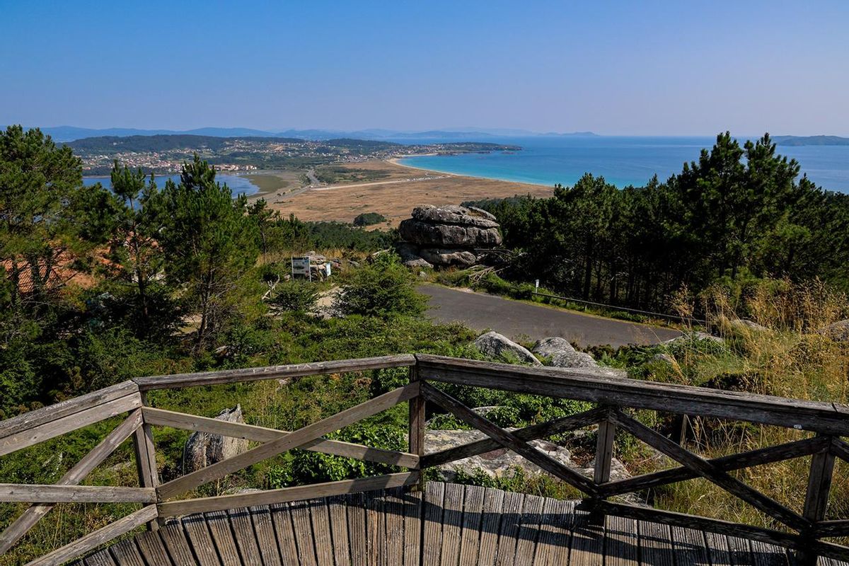 Vistas desde el mirador A Siradella, en O Grove