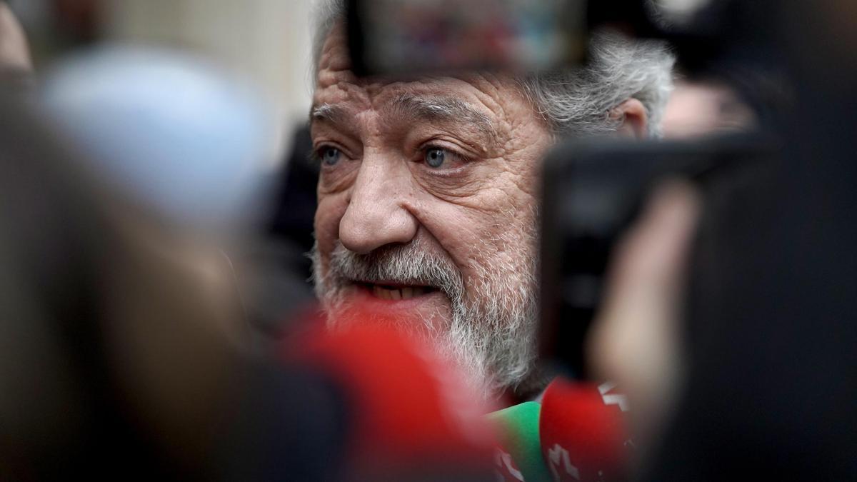 Miguel Ángel Rodríguez a la entrada al Tribunal Supremo.