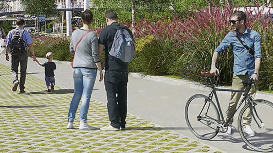 El Concello propone un gran carril bici que una Palavea con el campus y Matogrande