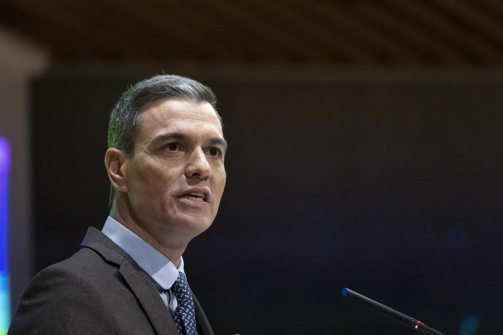 11 January 2023, Spain, Madrid: Pedro Sanchez, Spain's Prime Minister, speaks at the inauguration of the Jornadas Confederales de Accion Sindical de UGT. Photo: Lagencia/LaPresse via ZUMA Press/dpa