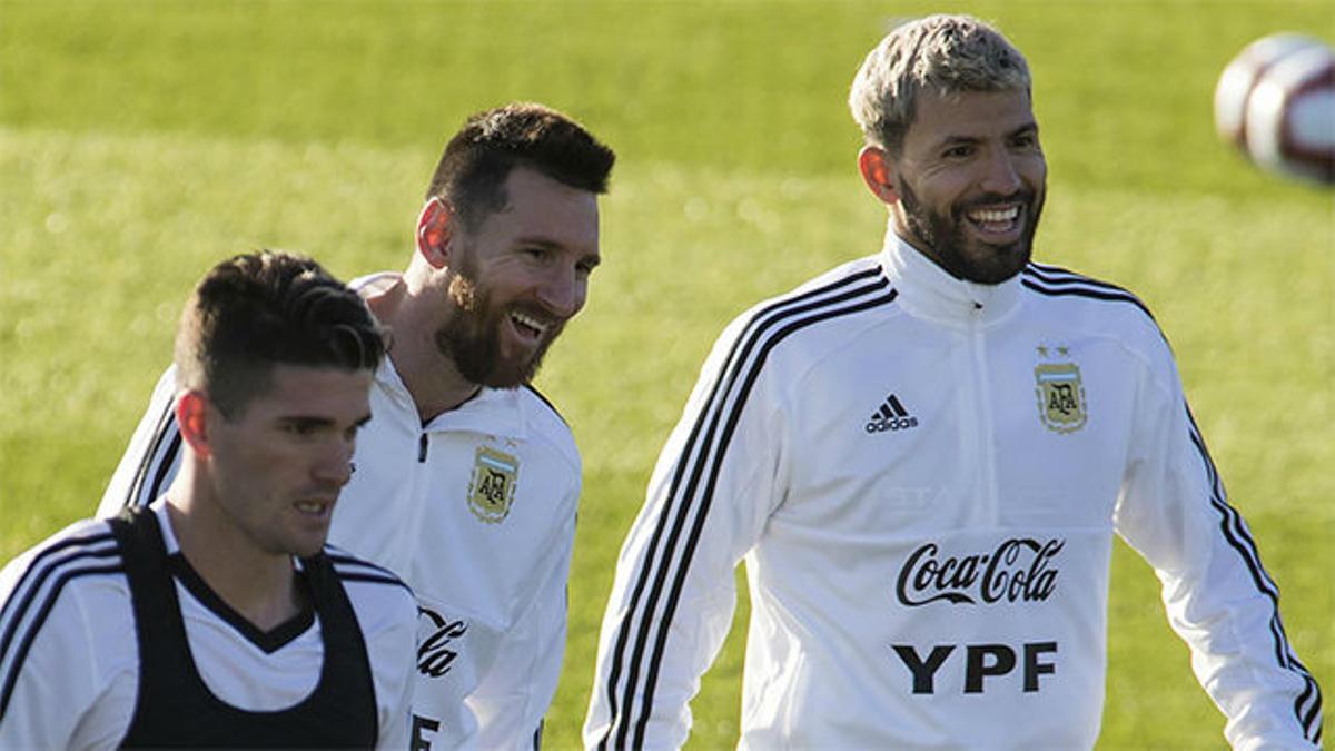 La Argentina de Messi entrena en Mallorca