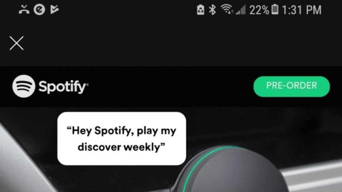 El primer reproductor de Spotify para el coche?