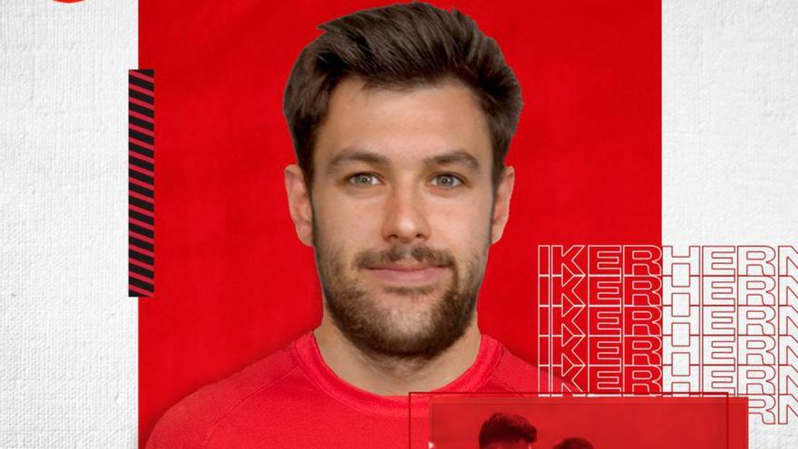 Fotomontaje del CD Ibiza para anunciar a Iker Hernández.