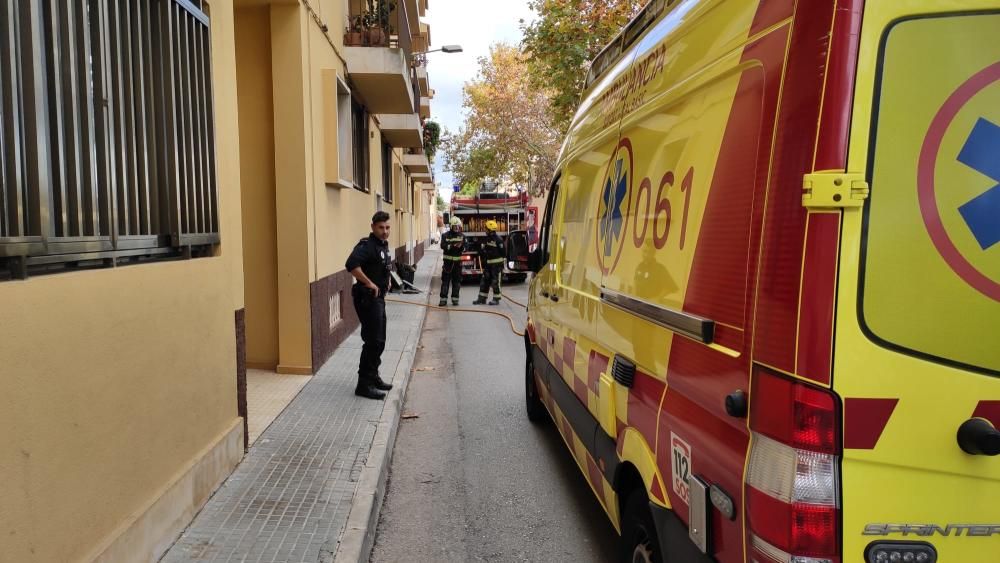 Incendio en un piso de Son Servera