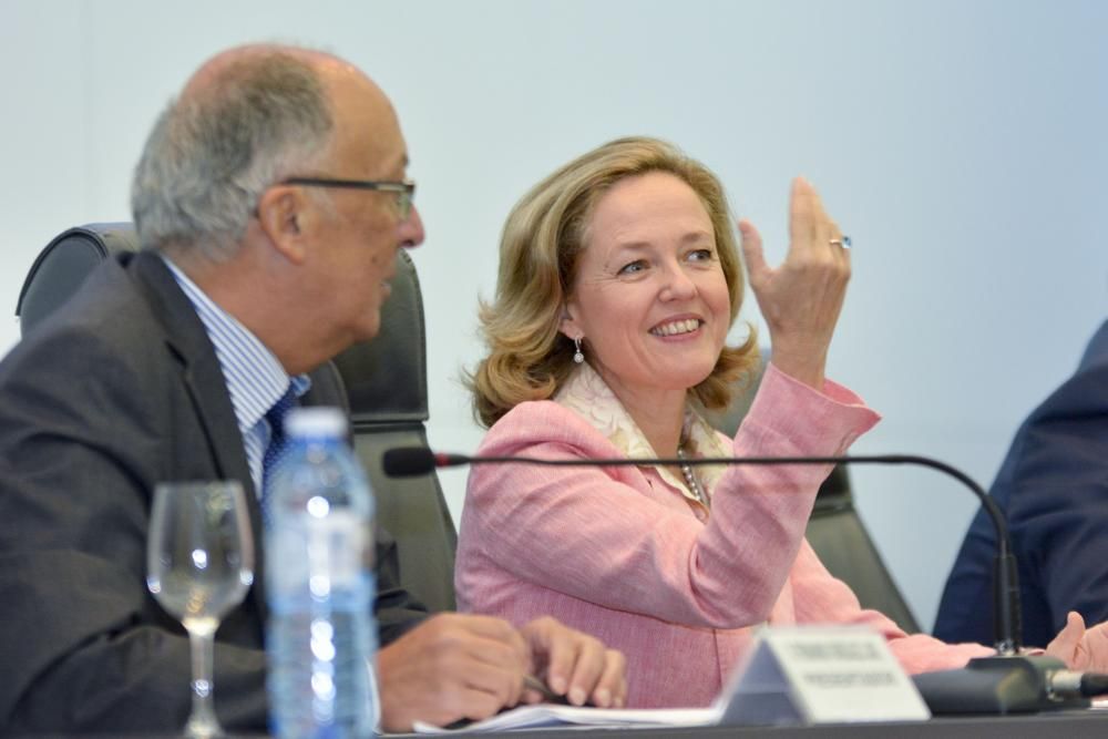 Nadia Calviño, en la Universidade da Coruña