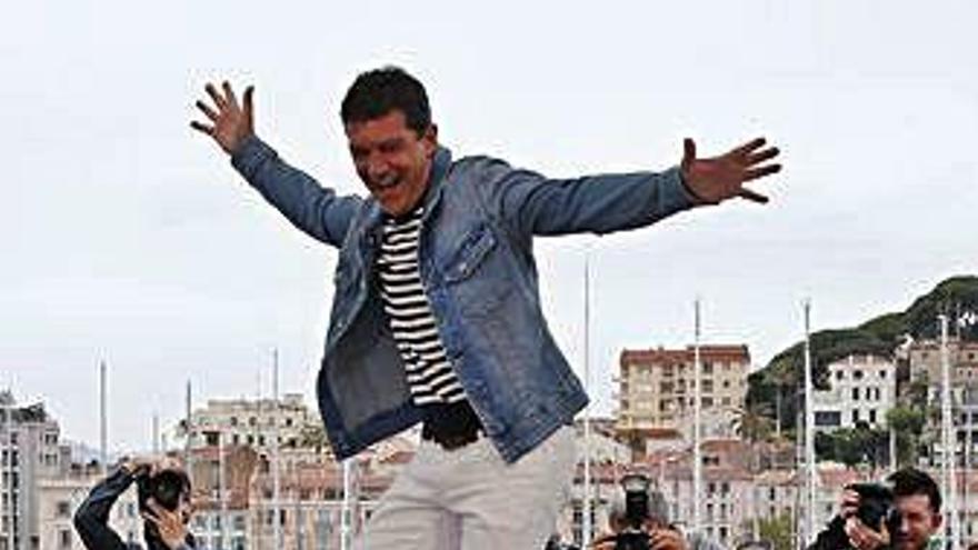 Antonio Banderas, ayer, en Cannes.