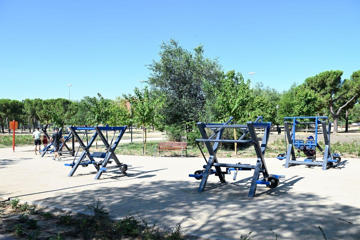 Zona de deportes del parque de Las Cruces