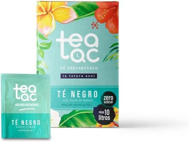 Caja de sobres de té negro de Tea Tac