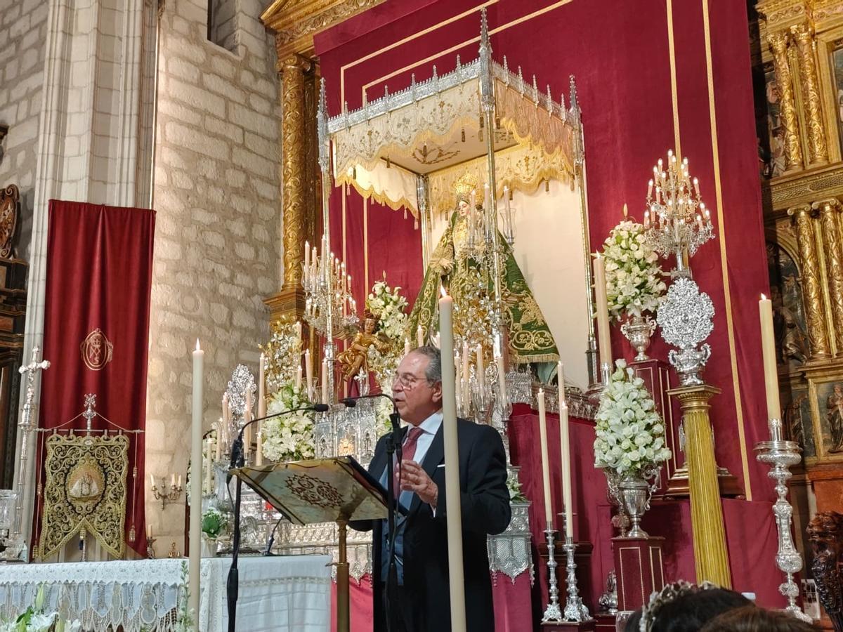 José Luis Roldán del Valle pronuncia el pregón de las Fiestas Aracelitanas de Lucena.