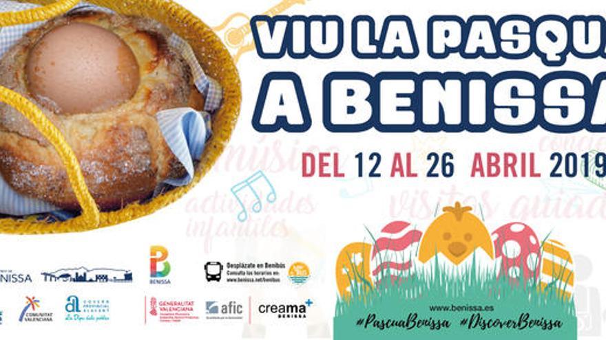 Cartel Viu la Pasqua  con toda la información de actividades.