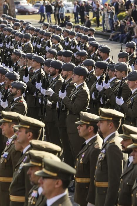 Parada militar del acto de celebración de la Inmaculada